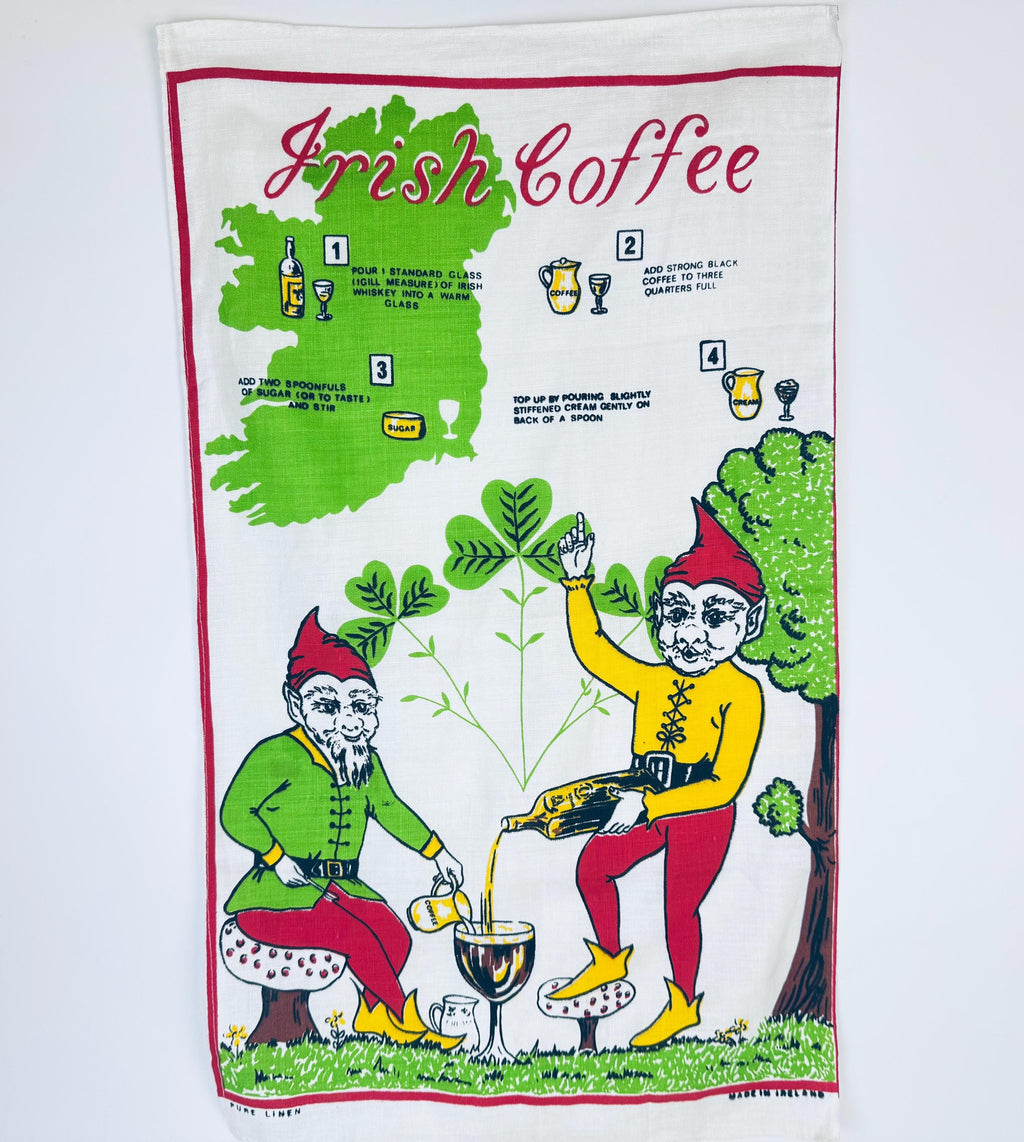 Product image for 'vintage irish coffee gift set 1970s glassware cream sugar linen towel' (view b3ceae)