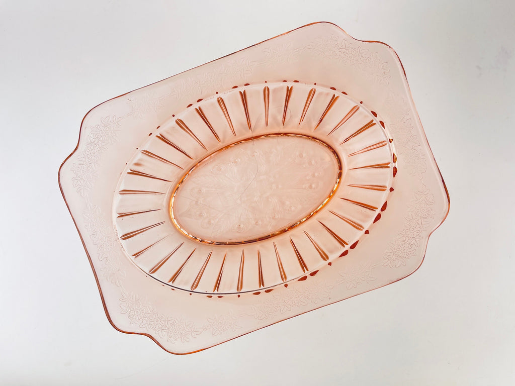 Product image for 'vintage pink sweetheart pattern depression glass macbeth evans sold separately' (view c8d68a)