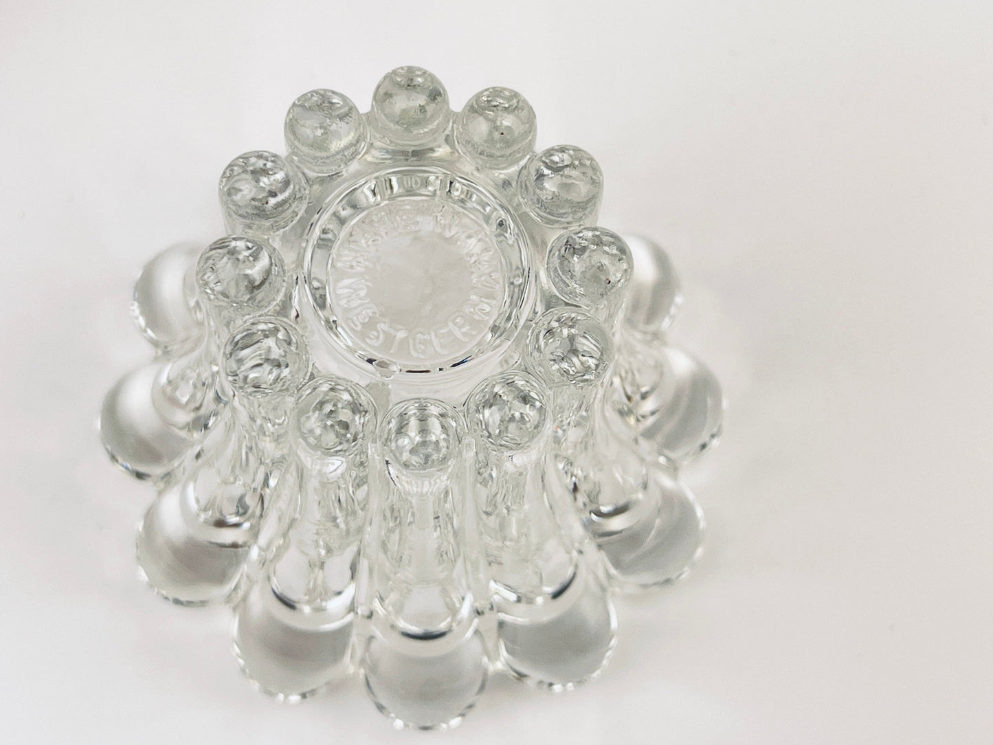 Product image for 'vintage clear glass boopie candleholders set of two 2 made in western germany' (view 6a5b80)