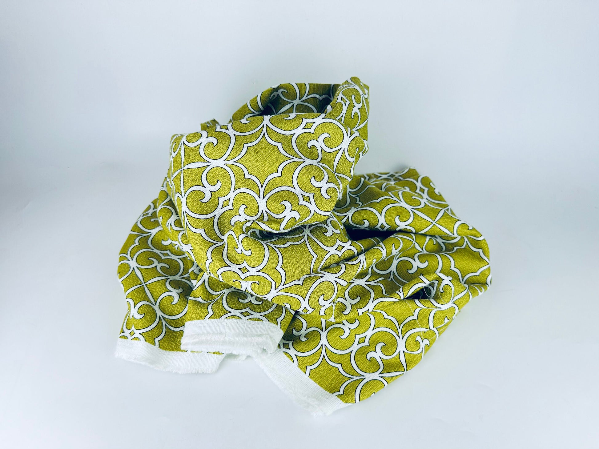 Product image for 'vintage thick woven olive green swirl upholstery fabric by mill creek fabrics 54 x 68' (view 2ec821)