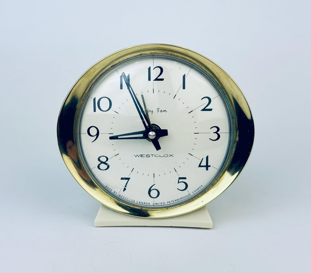Product image for 'vintage westclox wind up tabletop alarm clocks made in usa canada china clocks sold separately' (view 98d049)