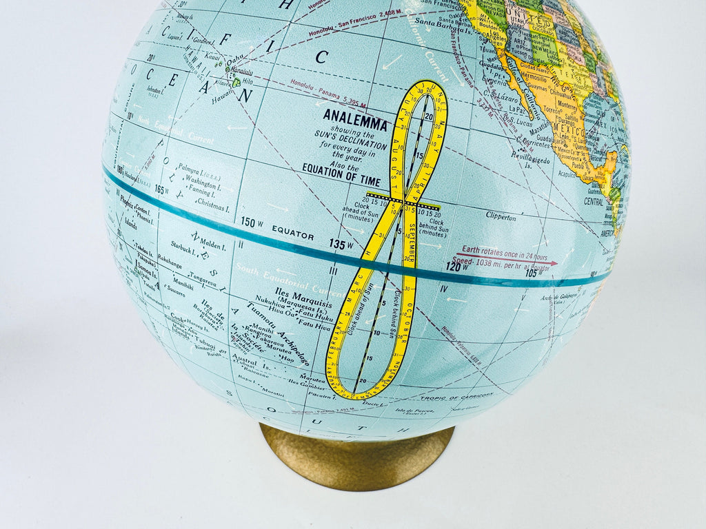 Product image for 'vintage crams scope o sphere 9 inch terrestrial world globe no 90 made in usa' (view 5d0bf9)