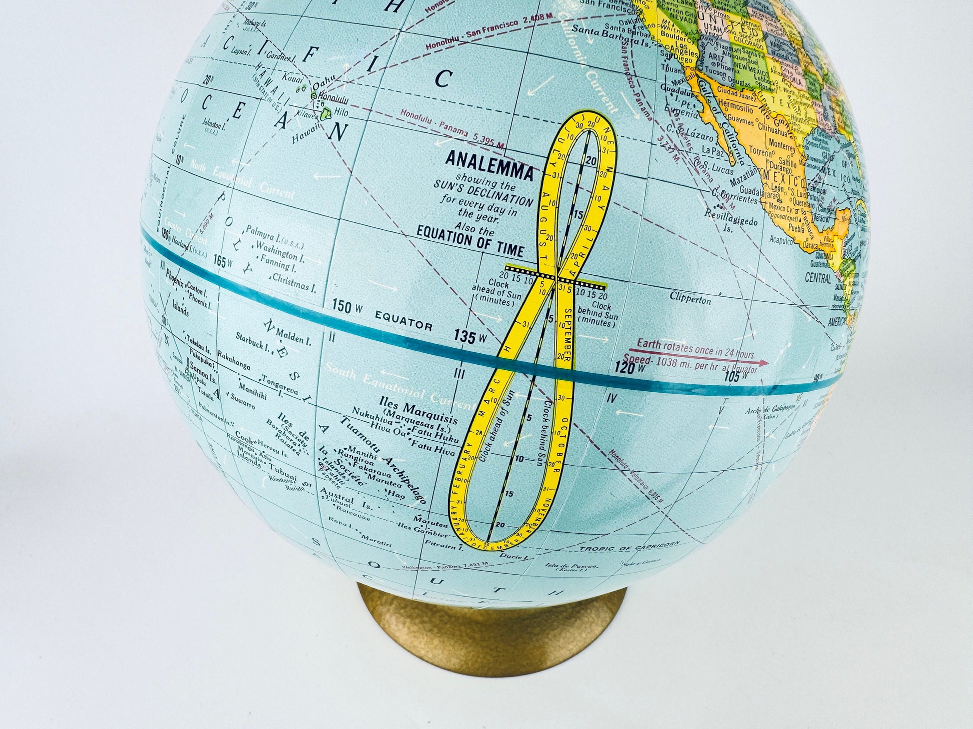 Product image for 'vintage crams scope o sphere 9 inch terrestrial world globe no 90 made in usa' (view 5d0bf9)