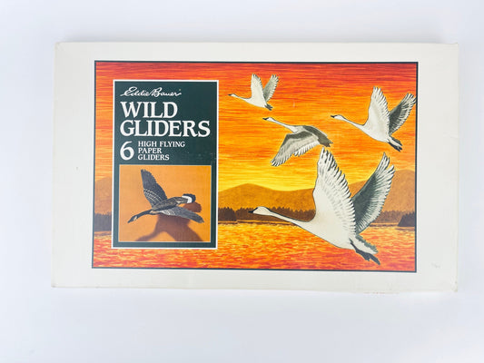 Product image for 'vintage eddie bauer bird gliders six 6 high flying paper gliders art by mike vannozzi new old stock nos' (view 331c64)