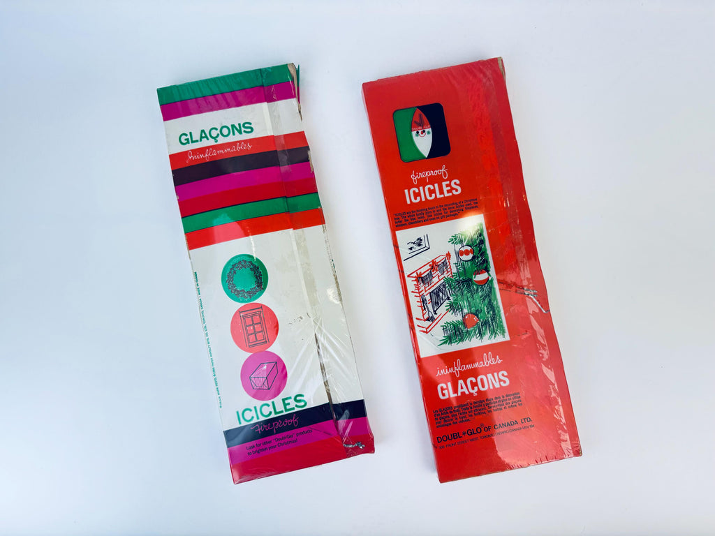 Product image for 'vintage flameproof silver christmas tree icicles tinsel strands made in canada by doubl glo new old stock nos' (view 59ae84)