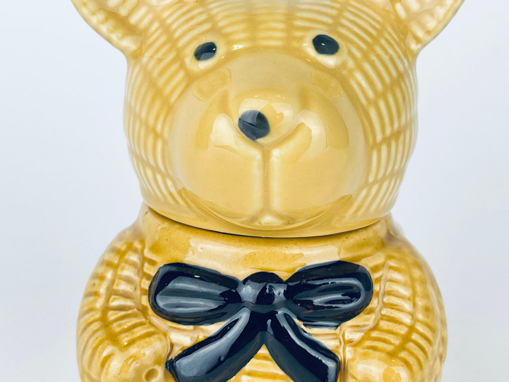 Product image for 'vintage glazed ceramic honey pot bear wooden honey dipper' (view 953c50)