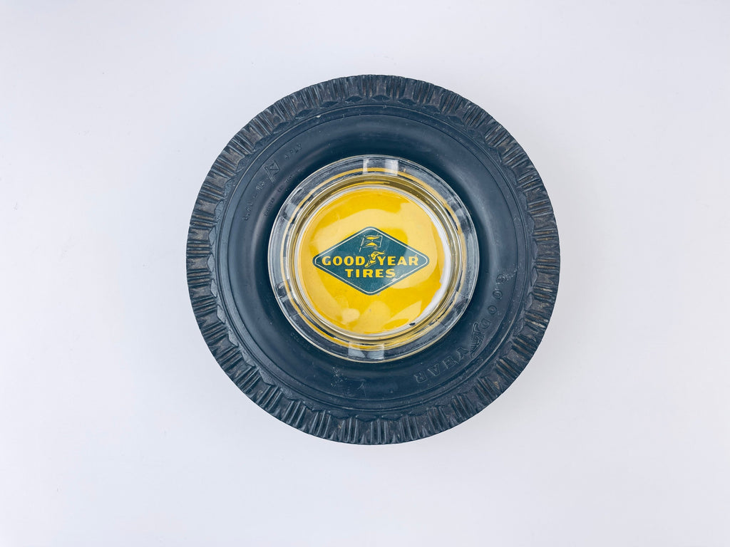 Product image for 'vintage good year tires rubber glass ashtray made in usa' (view d1bcfe)