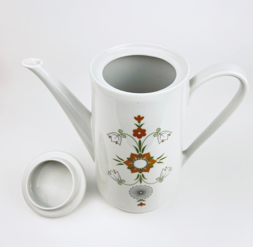 Product image for 'vintage floral pattern tea kettle pot hutschenreuther arzberg bavaria made in germany' (view b834d9)
