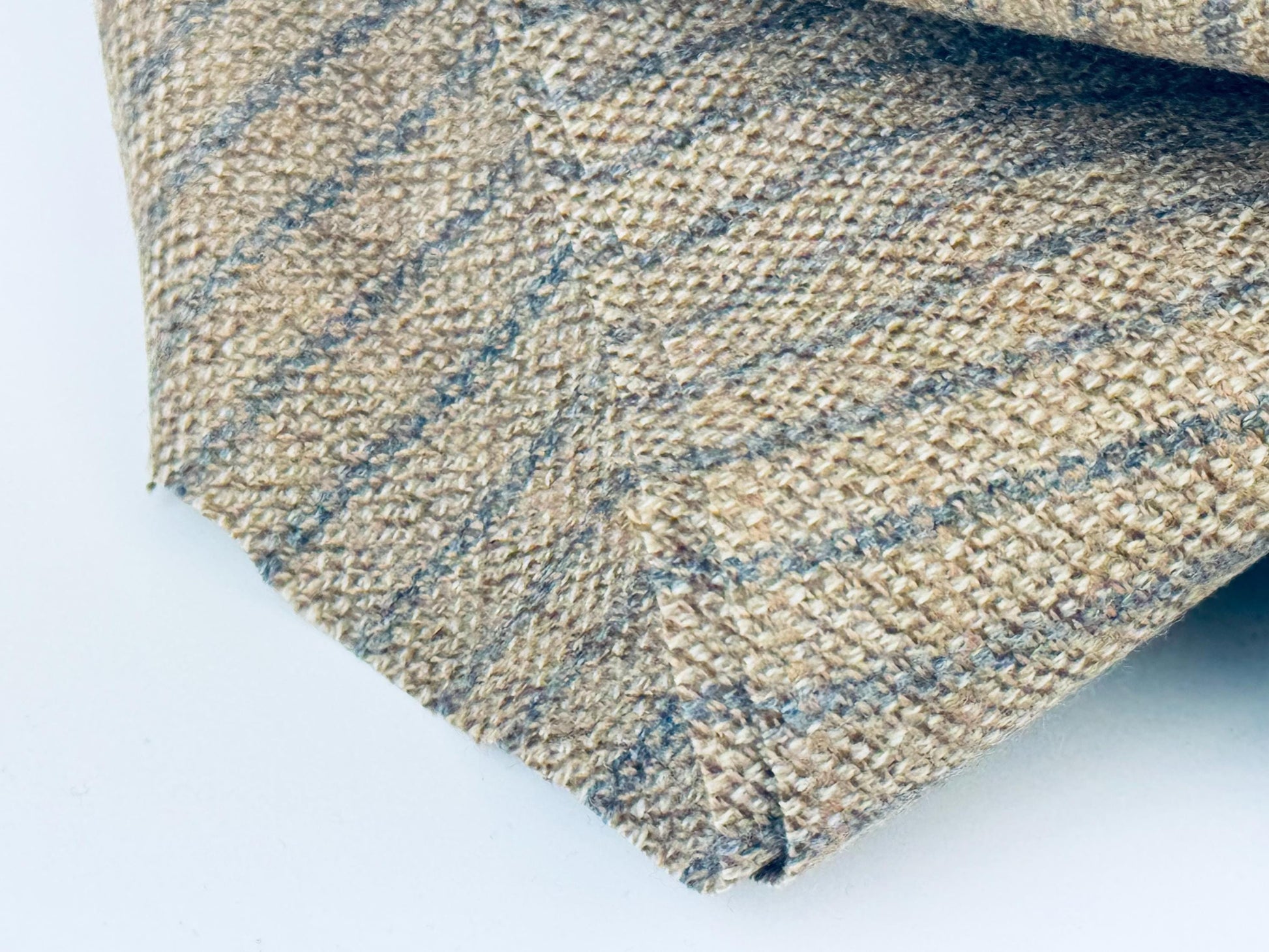 Product image for 'vintage brown grey striped suiting soft wool fabric material cuts sold separately' (view af71f3)