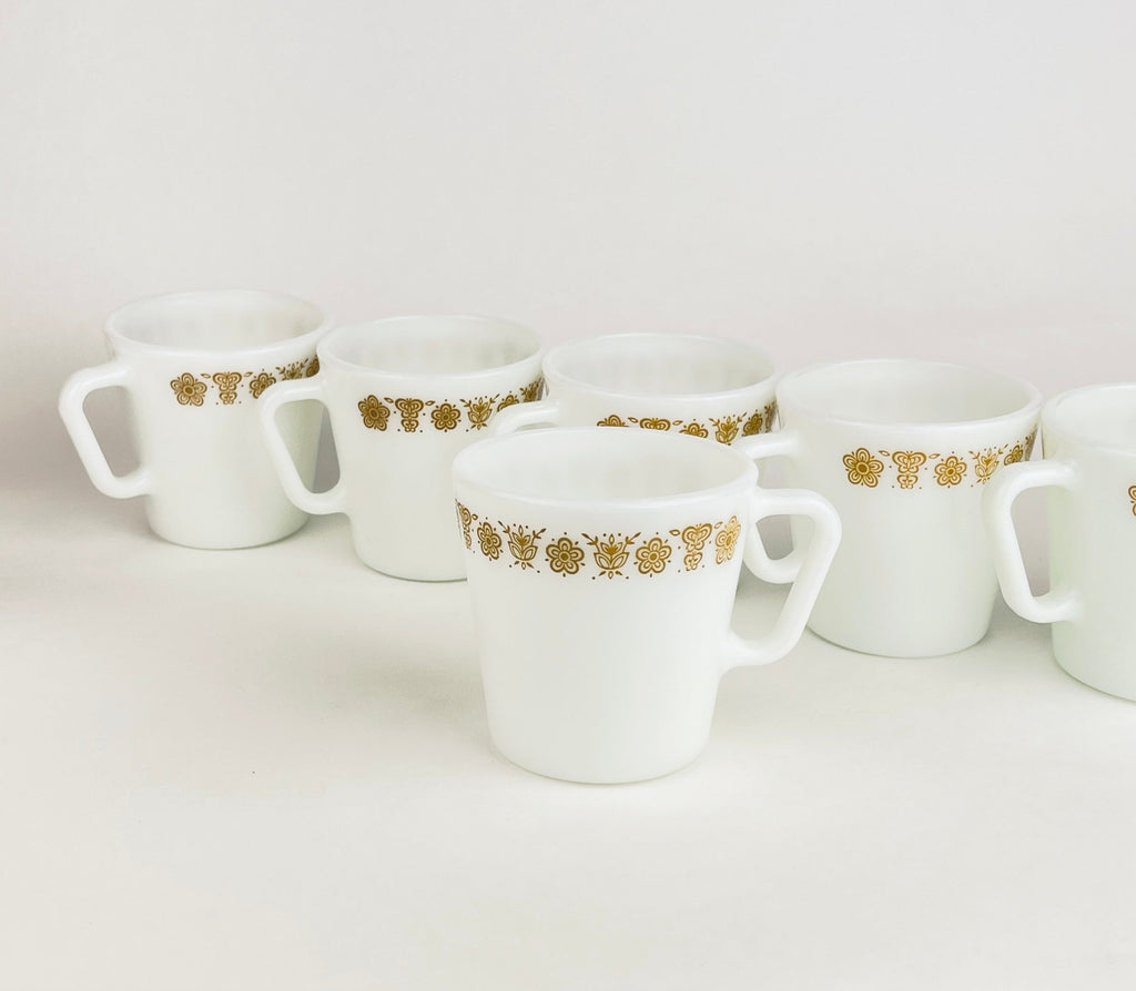 Product image for 'vintage pyrex butterfly gold pattern coffee tea cups set of two 2' (view bb3b9a)