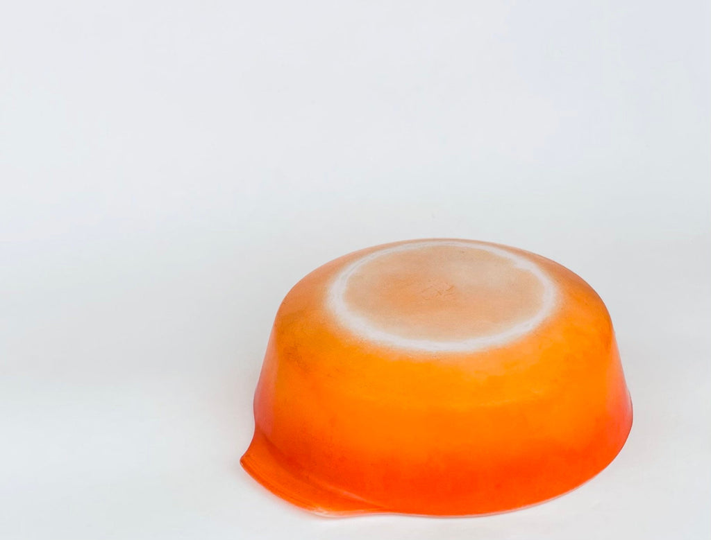 Product image for 'vintage orange ombre glass casserole dish 437 1 1 2 qt fire king anchor hocking made in usa' (view 058d5d)