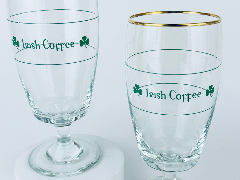 Product image for 'vintage irish spanish coffee gold rimmed goblets sets sold separately' (view c6d40c)
