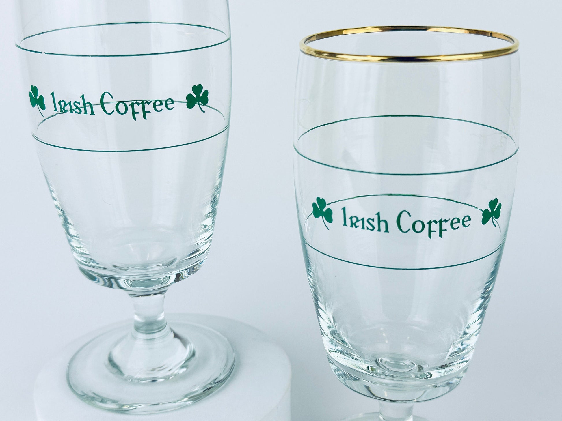 Product image for 'vintage irish spanish coffee gold rimmed goblets sets sold separately' (view c6d40c)