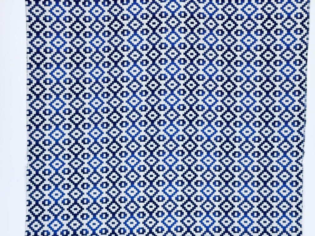 Product image for 'vintage purple white geometric thick woven jacquard fabric 27 x 55' (view b139ed)