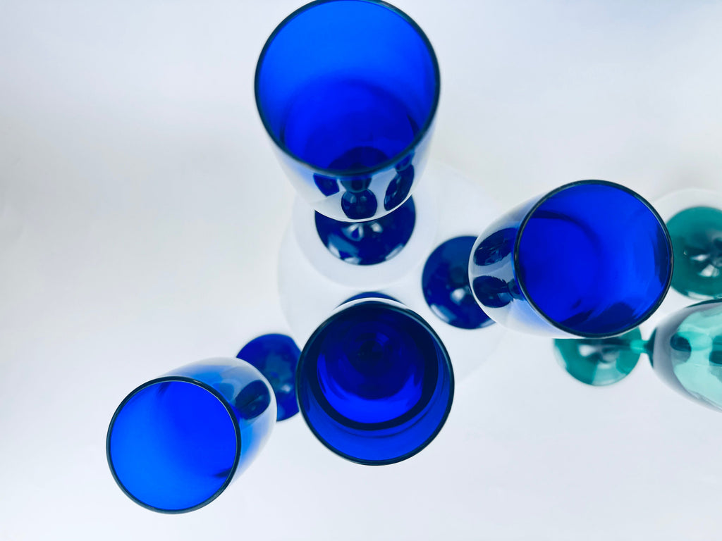 Product image for 'vintage libbey fluted champagne drinking glasses sets sold separately' (view b21b23)