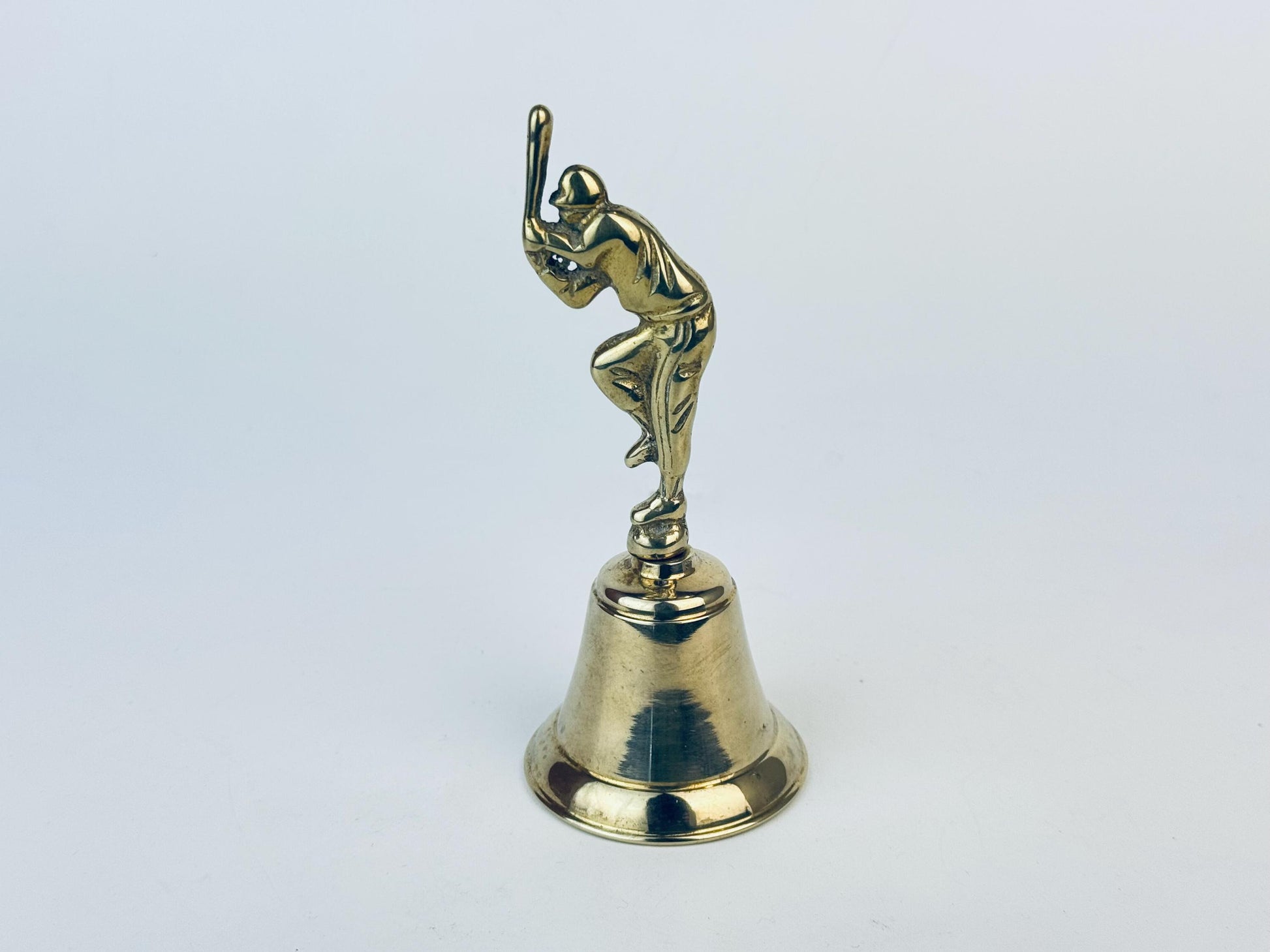 Product image for 'vintage solid brass baseball bell sculpture mid century sports art' (view 5d5219)