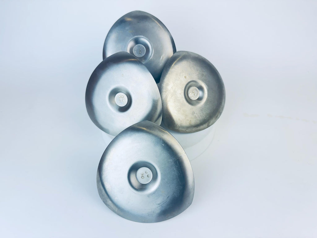 Product image for 'vintage mcm stainless steel egg holders set of four 4' (view 0d10af)