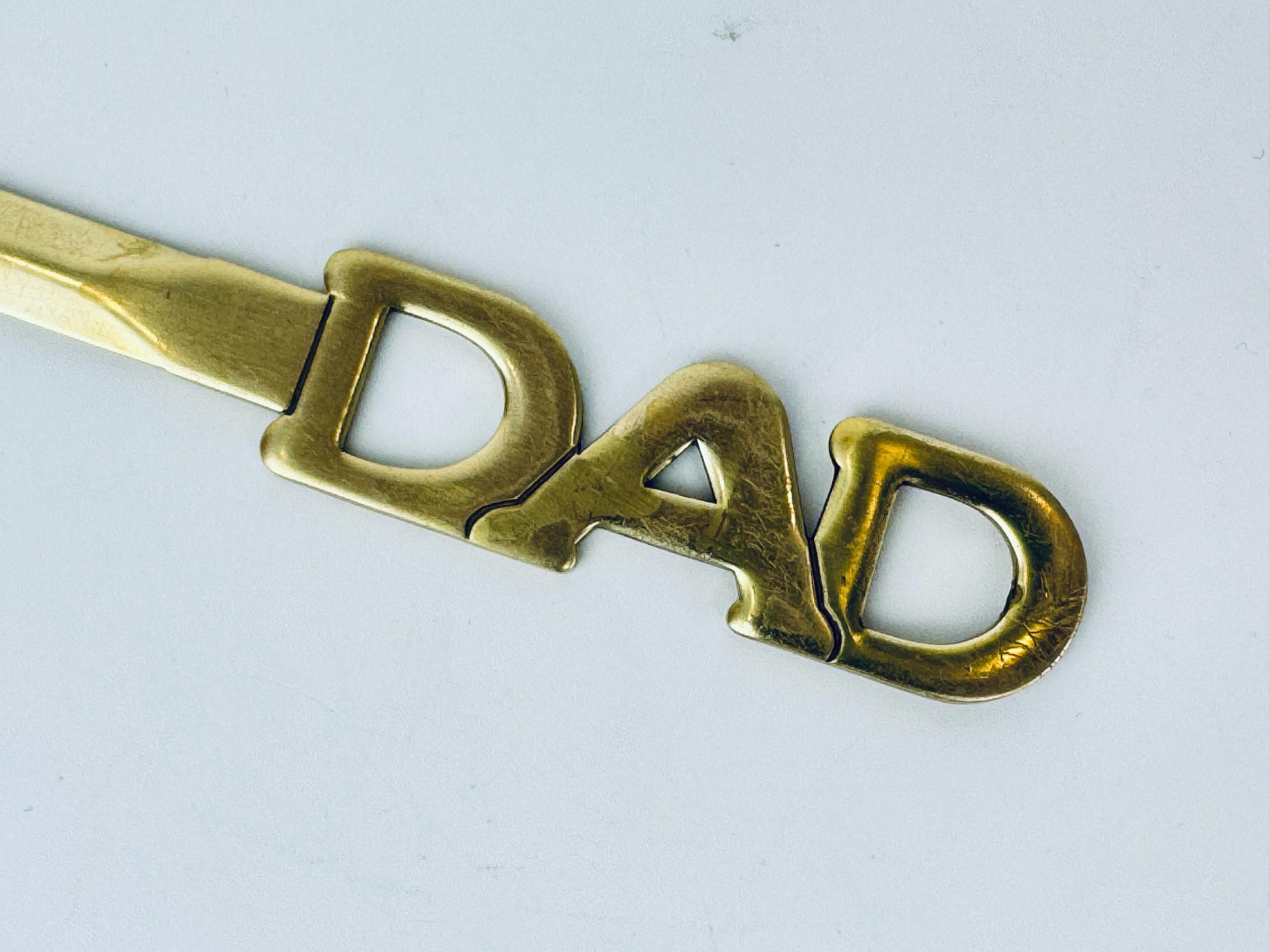 Product image for 'vintage solid brass dad letter opener' (view 39206a)