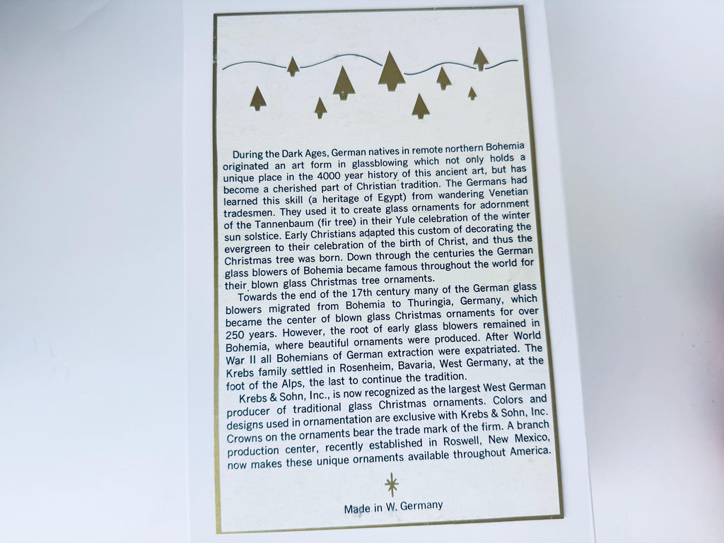 Product image for 'vintage red gold glitter mecury glass christmas tree ornaments set of six 6 made in western germany by krebs sohn' (view d4472c)