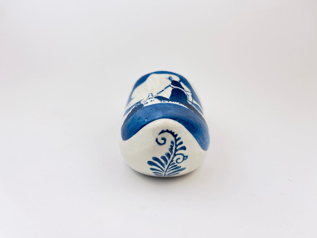 Product image for 'vintage hand painted delft blue ashtray shoes holland windmill pattern sold separately' (view ec68cf)