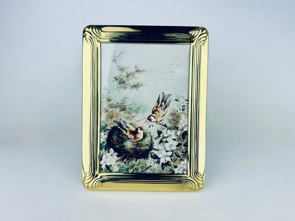 Product image for 'vintage gold solid brass tabletop picture frame made in korea sold separately' (view 49b0c0)
