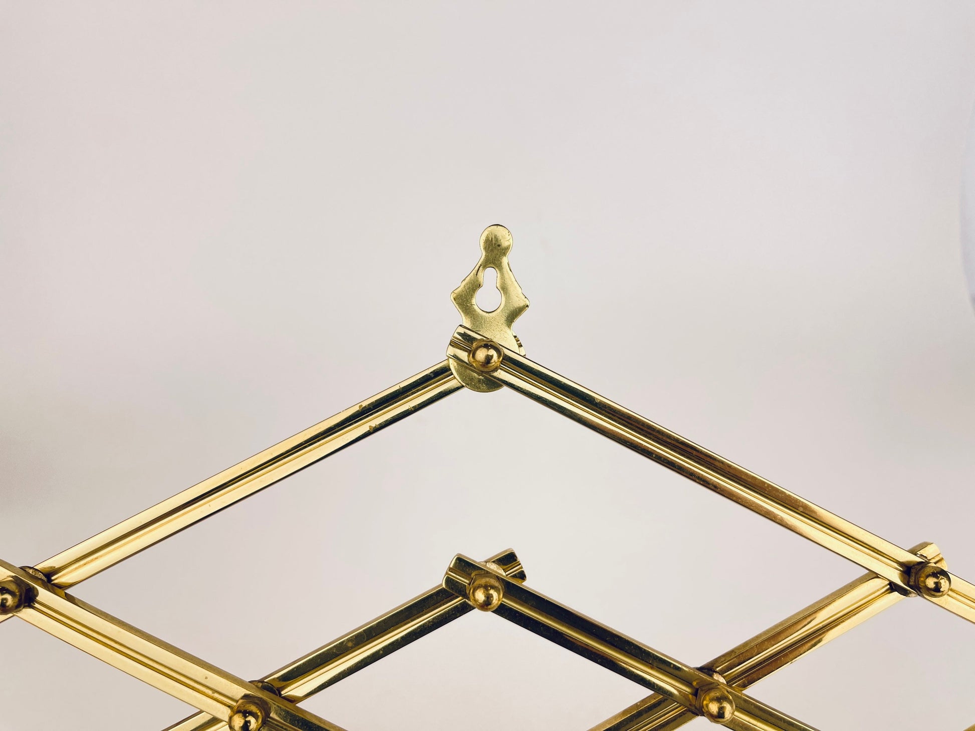 Product image for 'vintage wall mounted brass candlestick holders collapsible attractive aged patina' (view 6a9352)