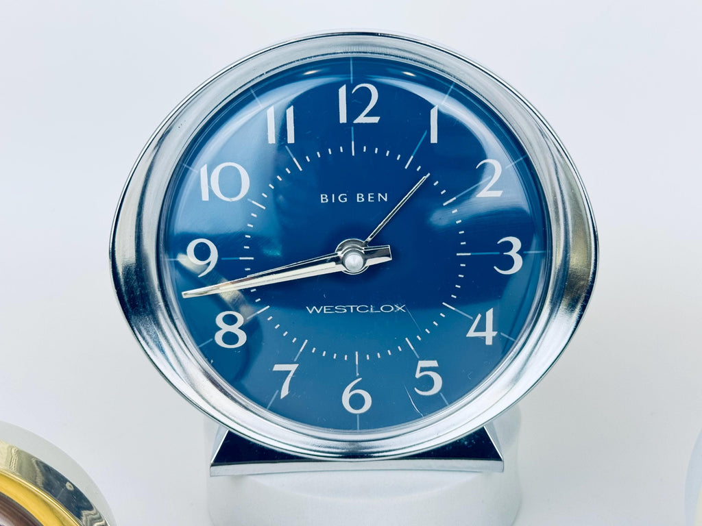 Product image for 'vintage westclox wind up baby ben big ben tabletop alarm clocks mid century wind up desk clocks clocks sold separately' (view 629bf2)