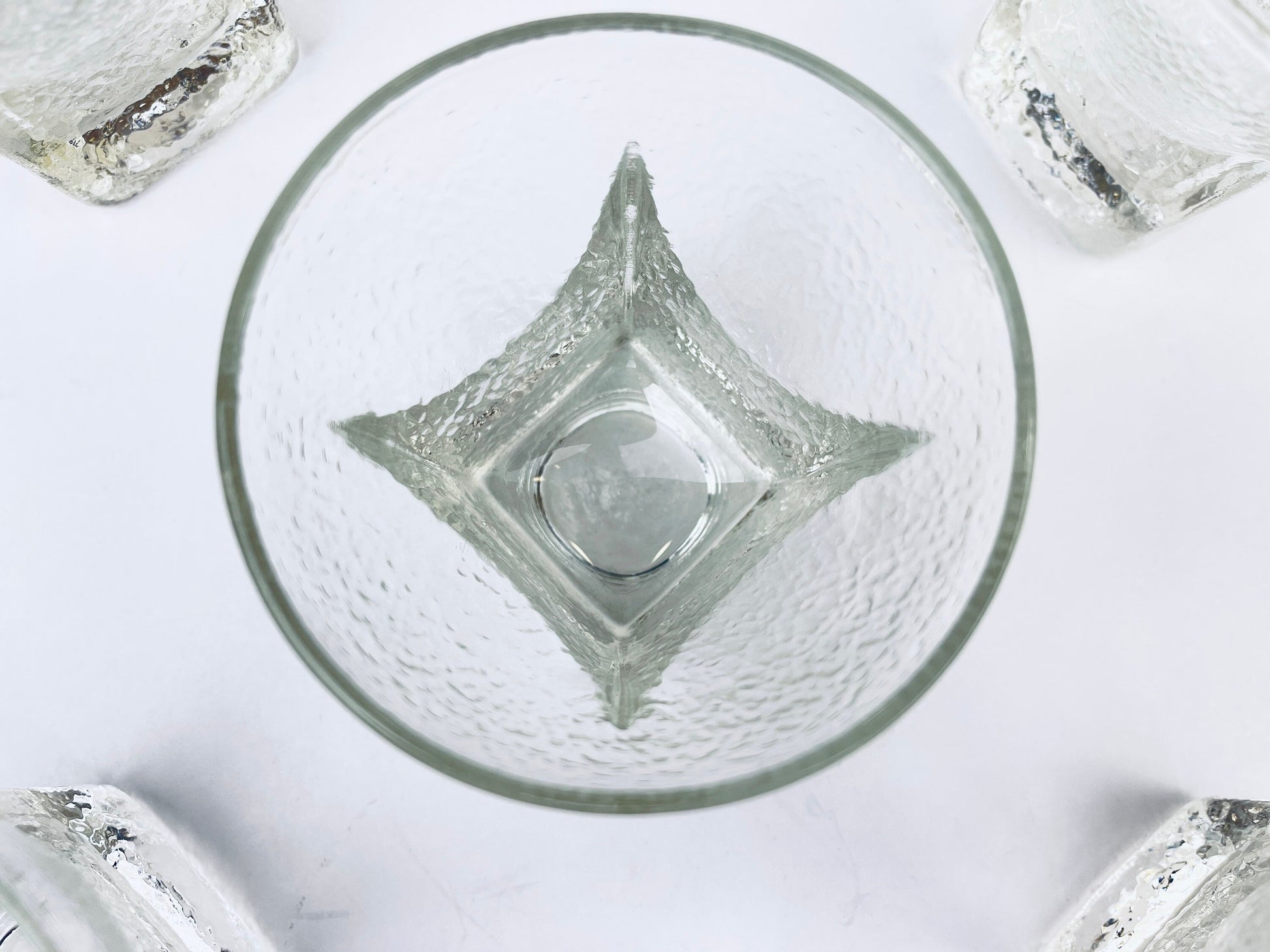 Product image for 'vintage ice textured libbey glasses set of five 5 lowball glasses' (view 239206)