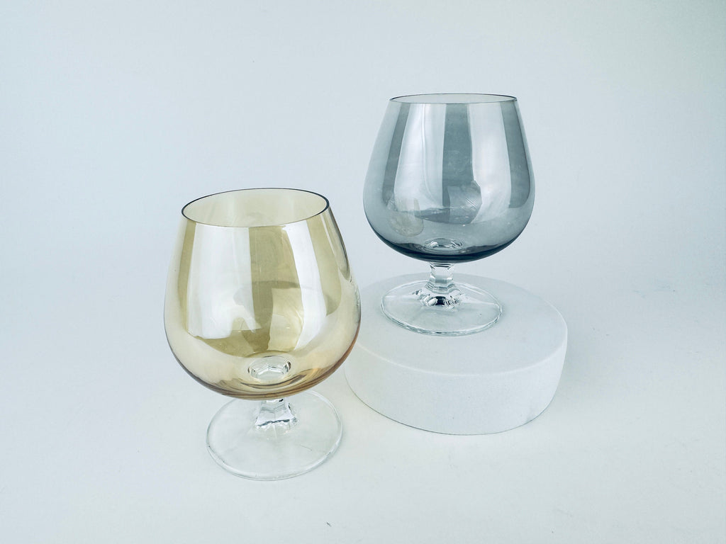 Product image for 'vintage shimmer liqueur glass set set of two 2' (view 18a01e)