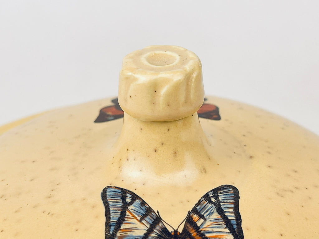 Product image for 'vintage treasure craft butterfly covered dish speckle pattern made in usa' (view 448d20)
