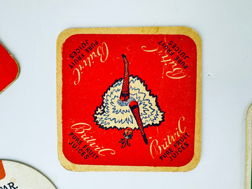 Product image for 'vintage english cider fruit juice coasters beer cocktail mat sold separately' (view ca2d70)