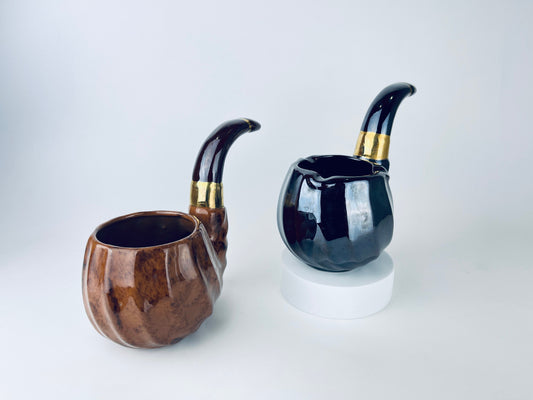 Product image for 'vintage rubens pipe shaped cigar cigarette ashtray designed in hollywood made in japan' (view 445d8b)