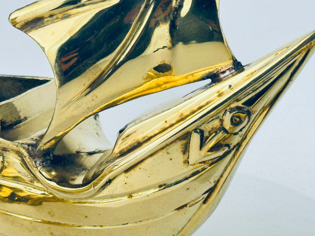 Product image for 'vintage brass pirate boat ship planter sculpture sold separately' (view ccf021)