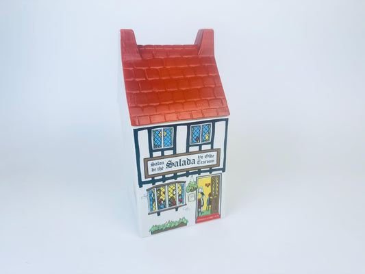 Product image for 'vintage village stores by wade ceramic lidded jar sale de the salade ye olde tearoom made in staffordshire england' (view 300bd1)