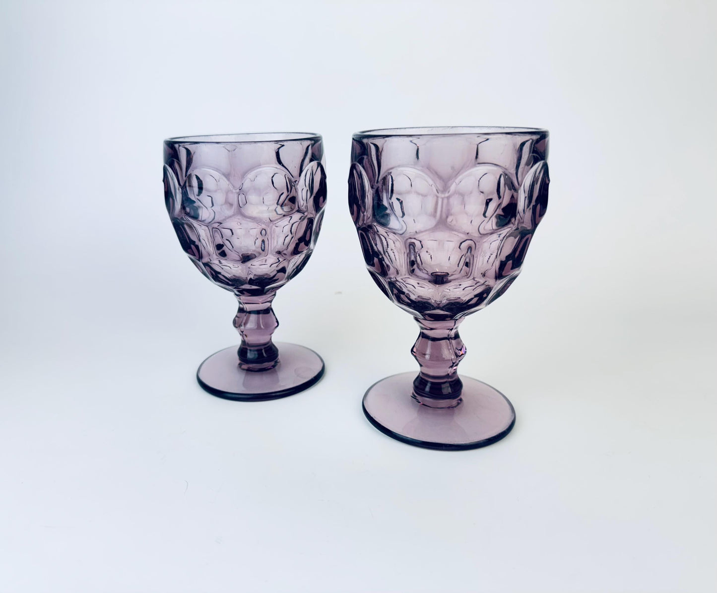 Product image for 'vintage plum purple fostoria moonstone glasses set of two 2' (view c8ccab)
