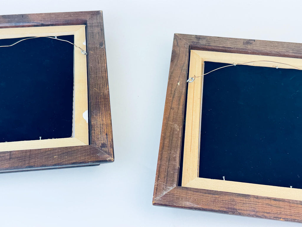 Product image for 'vintage two toned brown white wood wall mount picture frame 5 x 7 sold separately' (view d0714b)