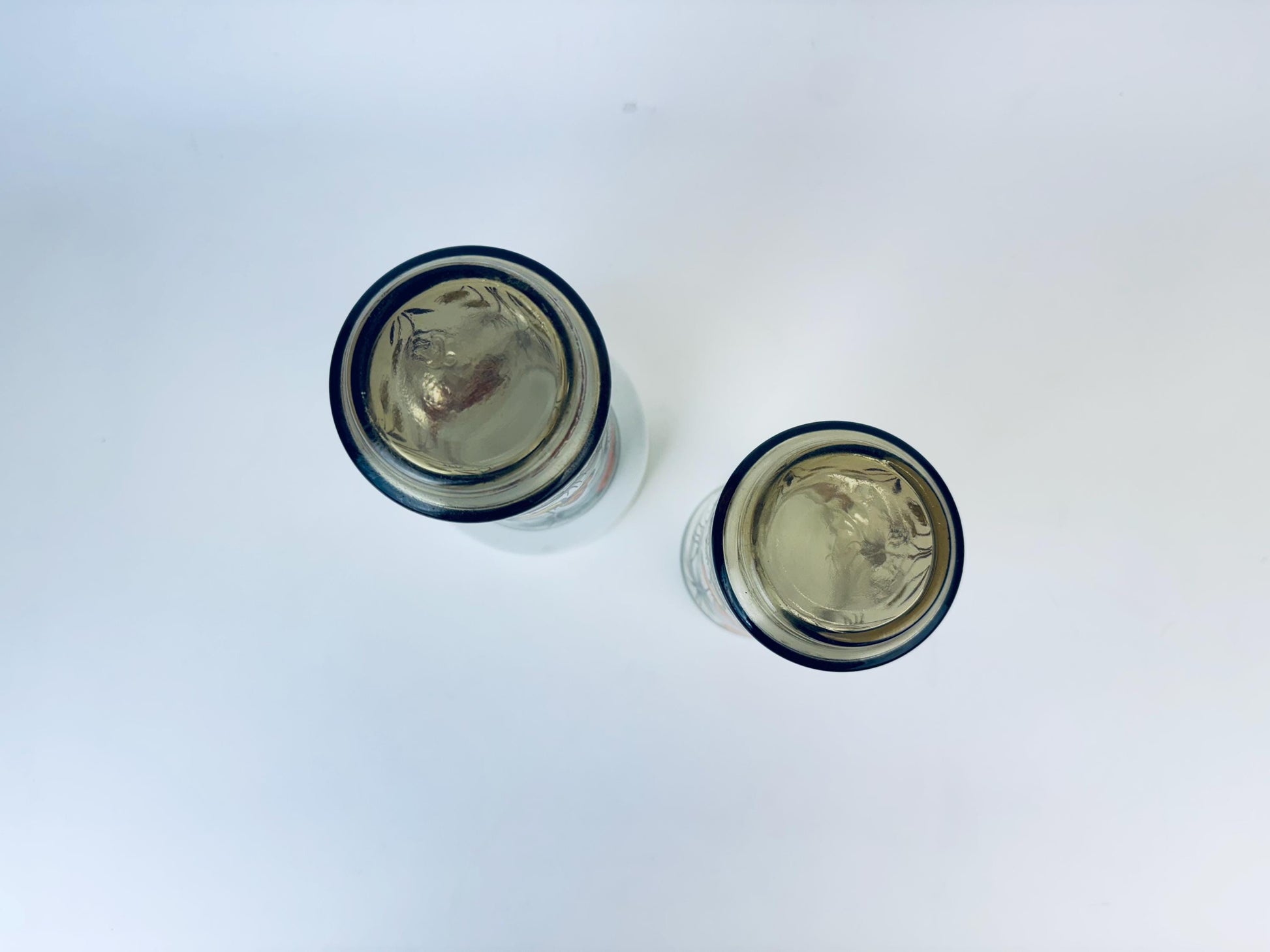 Product image for 'vintage libbey monarch butterfly wheat stalk glasses smokey brown set of two 2' (view c7e40b)