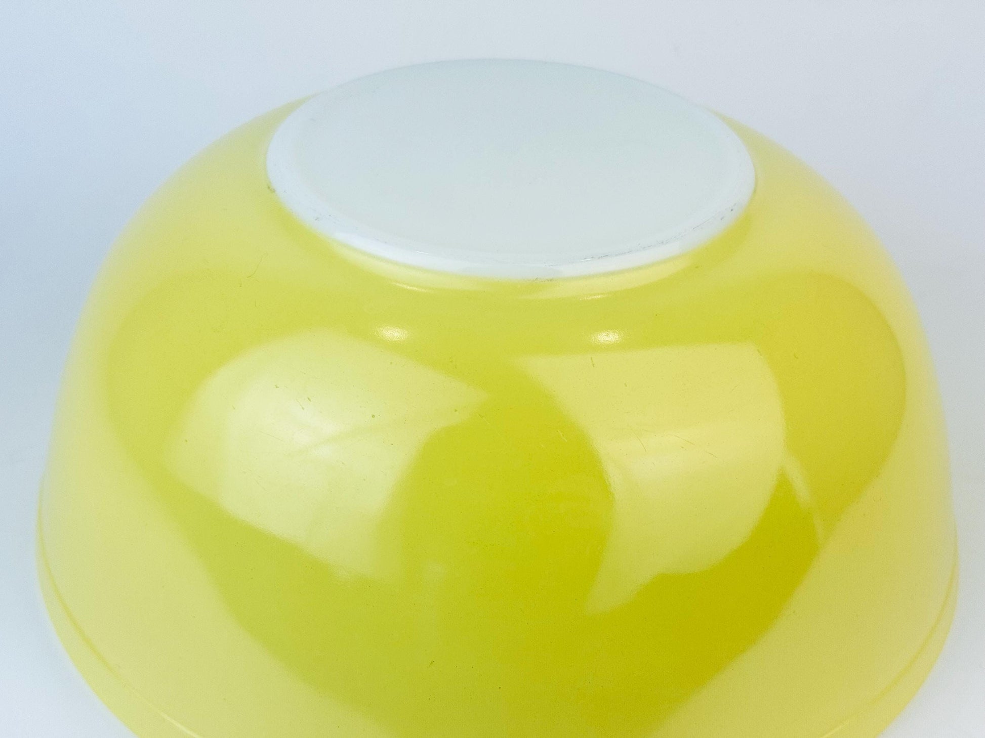 Product image for 'vintage pyrex primary colour yellow mixing bowl original colour bowl' (view f83794)