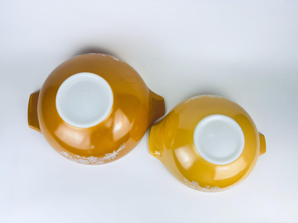 Product image for 'vintage pyrex butterfly gold cinderella mixing bowls 443 444 made in usa sold separately' (view 679045)