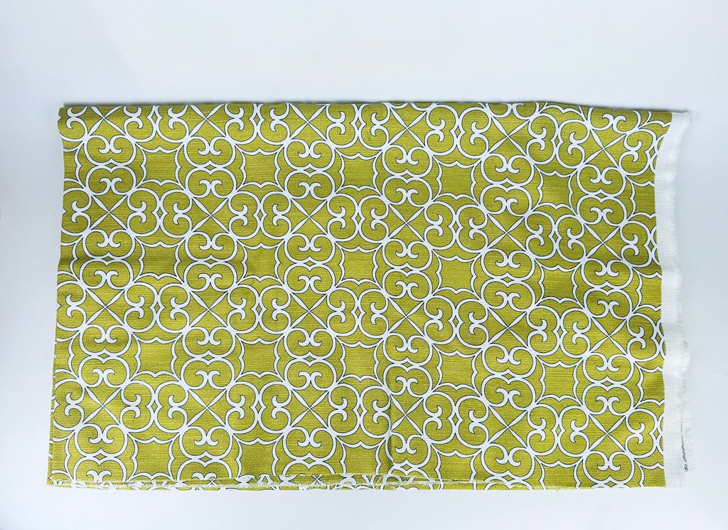 Product image for 'vintage thick woven olive green swirl upholstery fabric by mill creek fabrics 54 x 68' (view f2fa35)