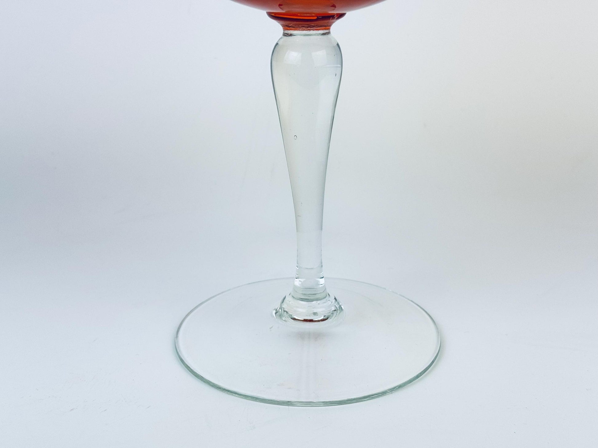 Product image for 'vintage orange pumpkin balloon italian empoli art glass footed bowl vase halloween candy bowl made in italy' (view f4a6f6)