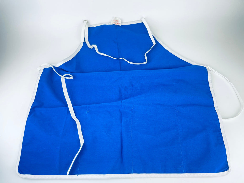 Product image for 'vintage blue white mens pocket apron 50th birthday gift 50 and well equiped made in canada' (view bffcd6)