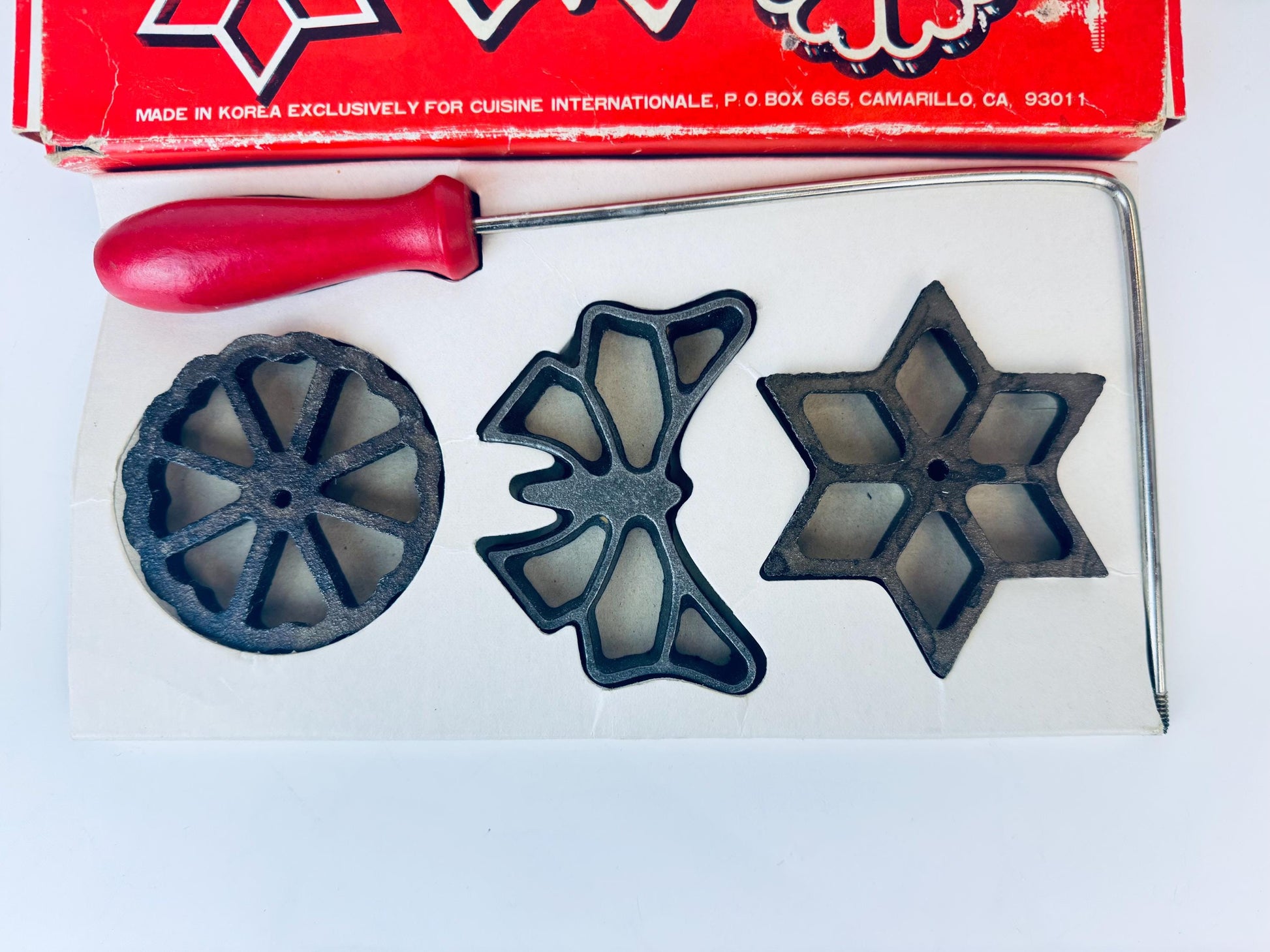 Product image for 'vintage rosette iron shortbread sugar cookie press' (view 71130f)