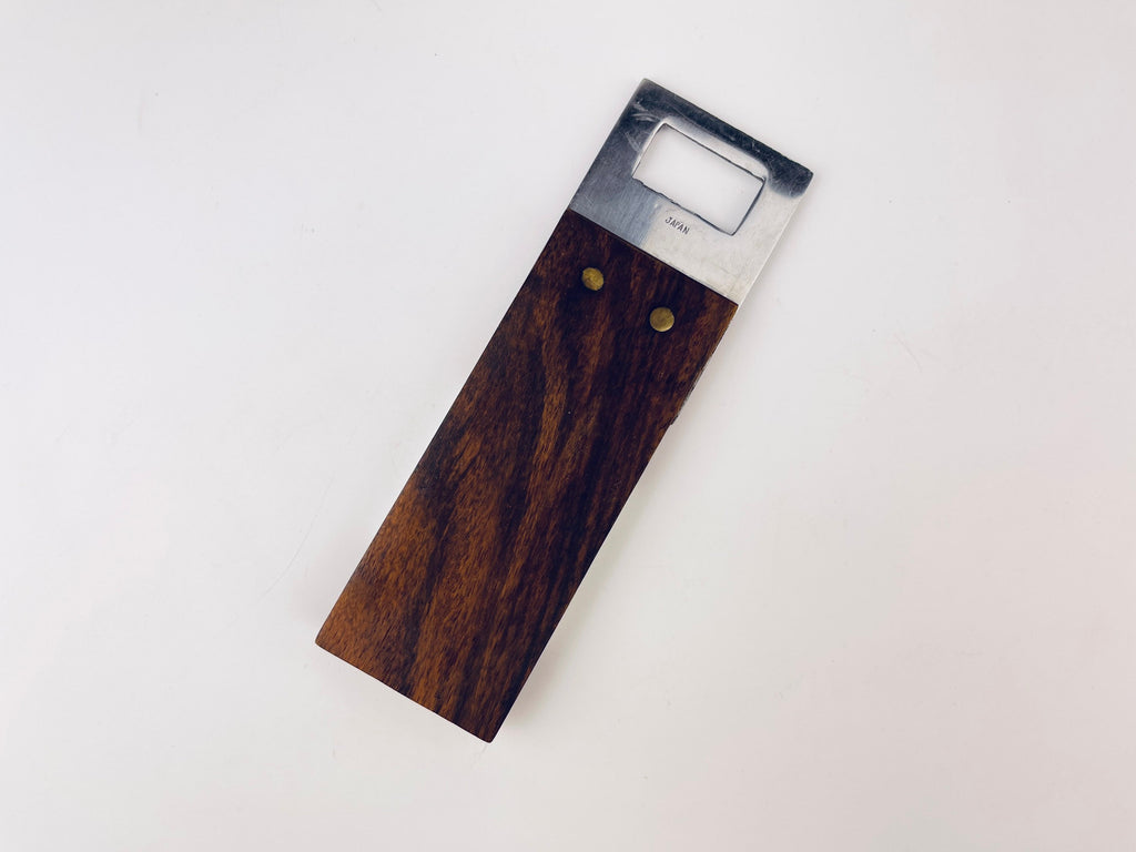 Product image for 'vintage packard 1909 wood stainless steel bottle opener made in japan' (view 2ec74a)