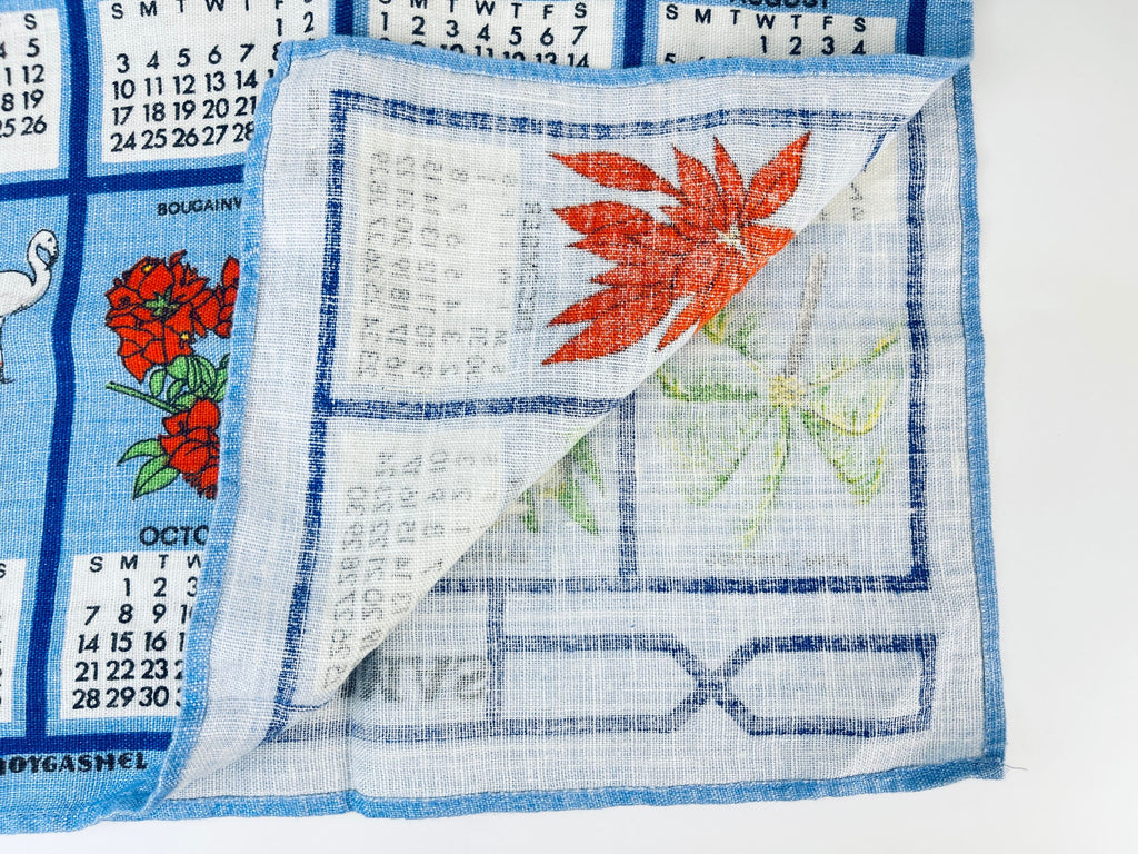 Product image for 'vintage bahamas 1984 calendar tea towel irish linen dunmoy by moygashel' (view d495e5)
