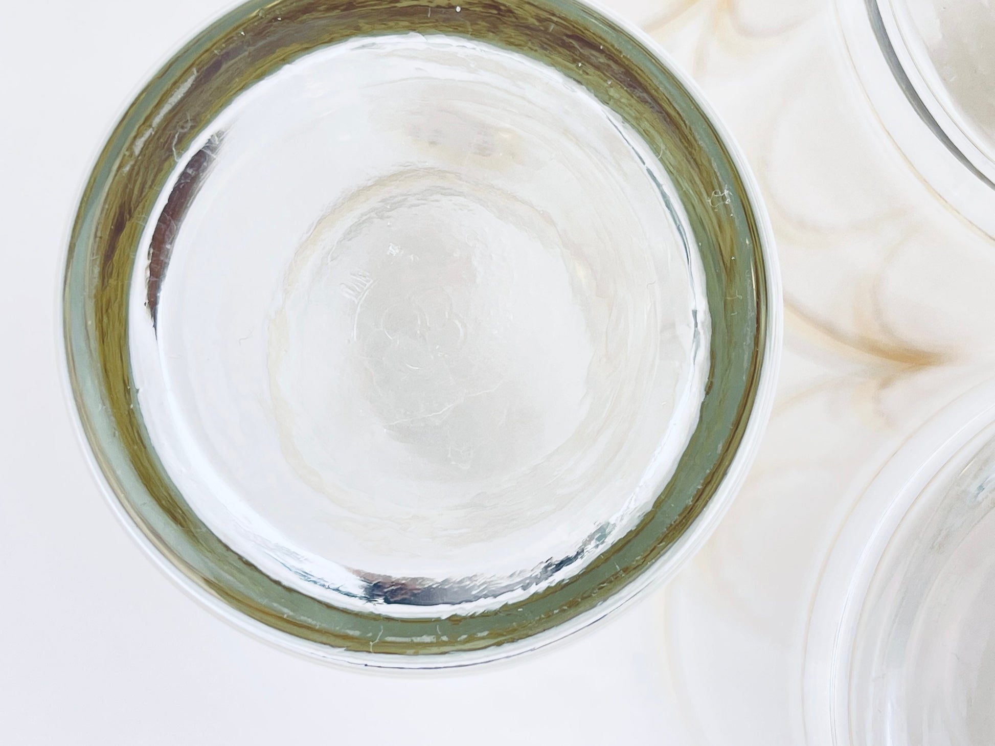 Product image for 'vintage beige brown striped water glasses set of four 4' (view 3c41b9)