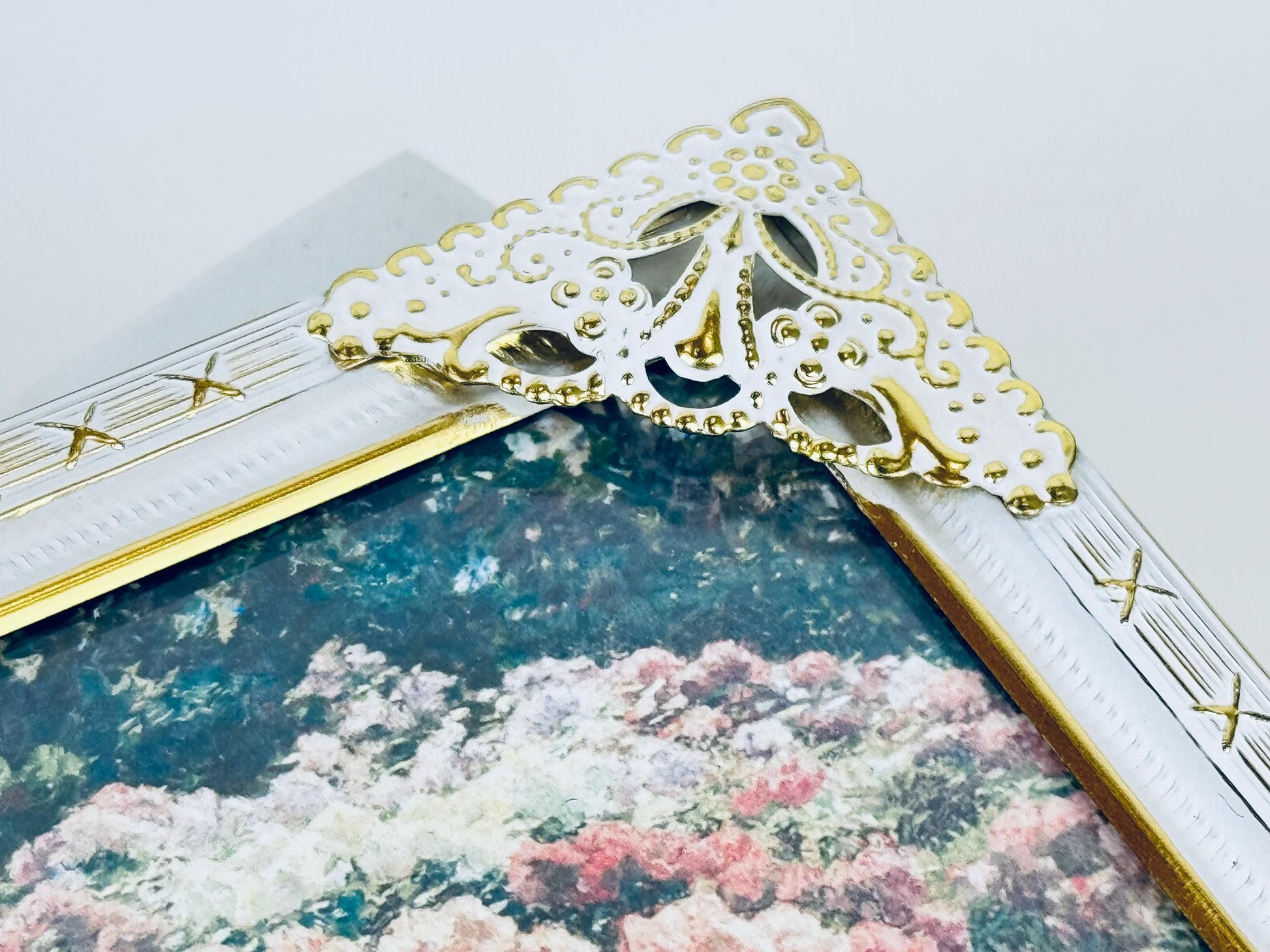 Product image for 'vintage ornate filigree square picture frames 3 x 3 new old stock sold separately' (view b37cd5)