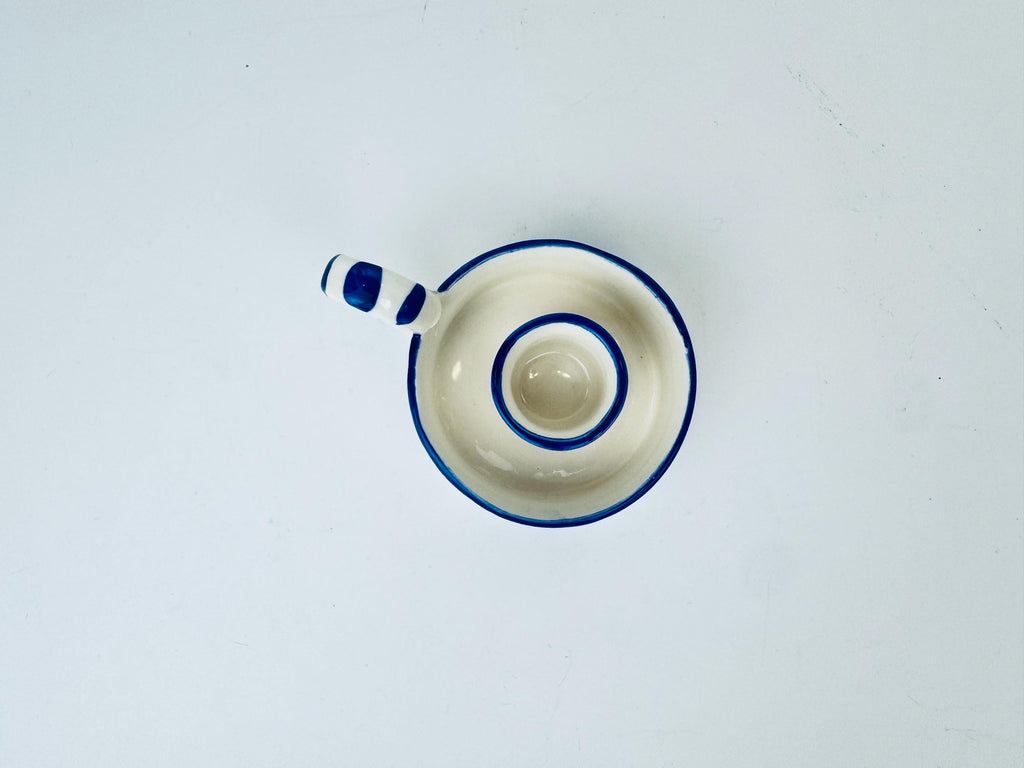 Product image for 'vintage hand painted delft blue chamber candlestick holder' (view bccb54)