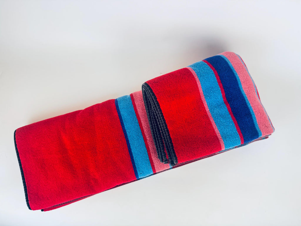 Product image for 'vintage oversized striped beach towel 100 cotton made in brazil' (view 45dc00)