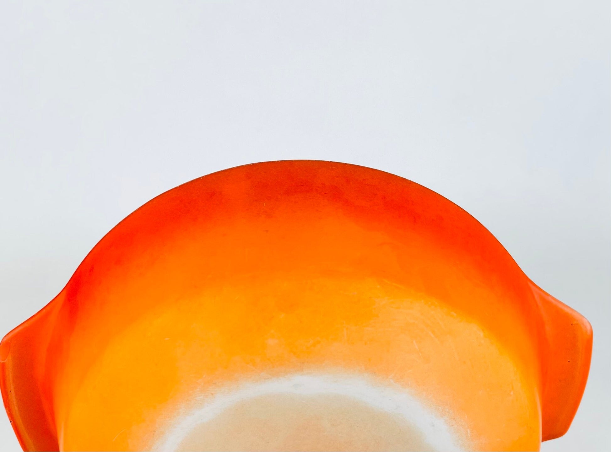 Product image for 'vintage orange ombre glass casserole dish 437 1 1 2 qt fire king anchor hocking made in usa' (view 953312)